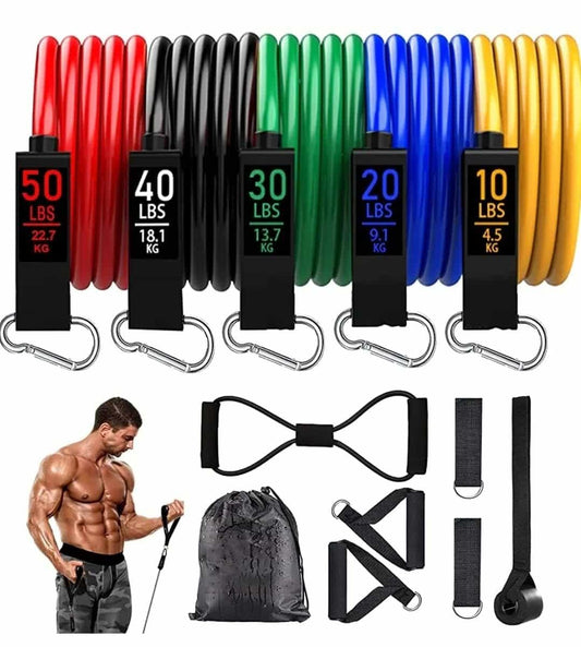 Resistance Band Set- Portable Complete Gym